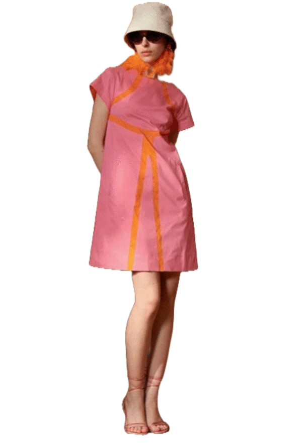 Marilyn's Dressy Casual Cotton Sleeve Short Dress